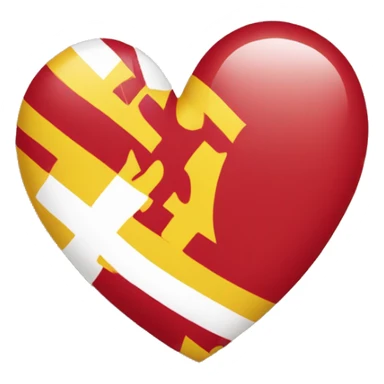 Coeur avec le logo de l’espagne dedans et avec les couleur sticker