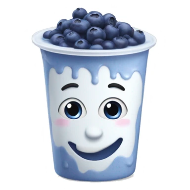 blueberry yogurt sticker
