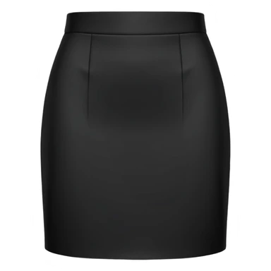 plain isolated black mini pencil skirt sticker