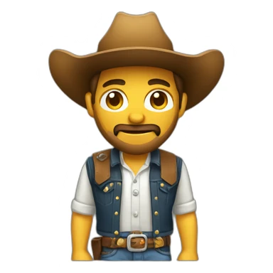 cowboy web designer sticker