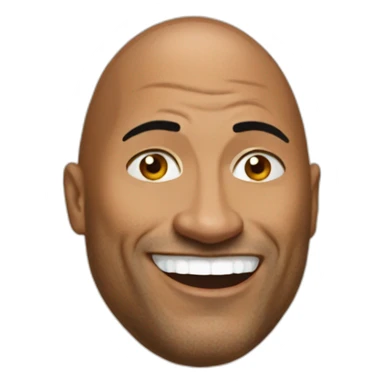 the rock as an egg sticker