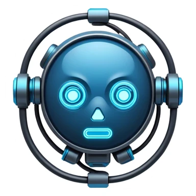 cyberpunk style blue neon system code sticker