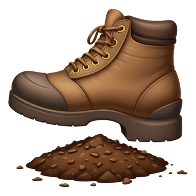 A shoe stepping on poop sticker