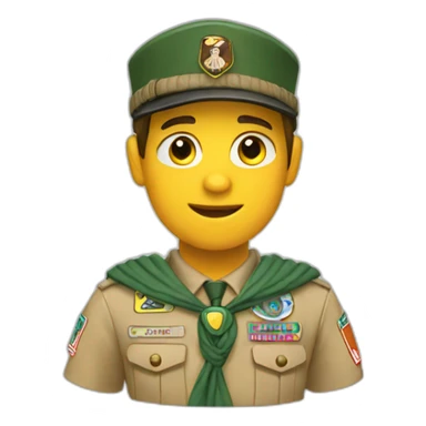 Salut scout sticker