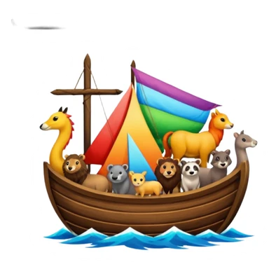 animaux dans arche de noé sticker