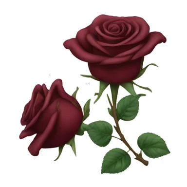 Maroon roses  sticker
