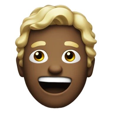 shrug holding laugh face sticker