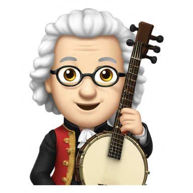 George Frideric Handel chibi banjo sticker