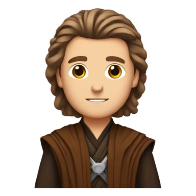 Anakin Skywalker with a Jedi braid sticker