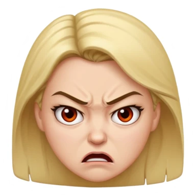 aggressive woman sticker