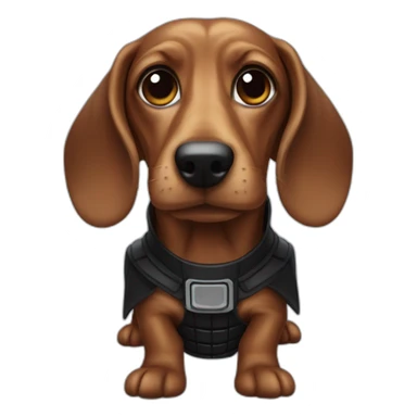 Dachsund vader sticker
