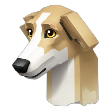 Minecraft borzoi  sticker