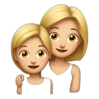 maman et sa fille sticker