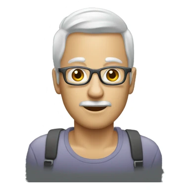 image personne âgée au téléphone sticker