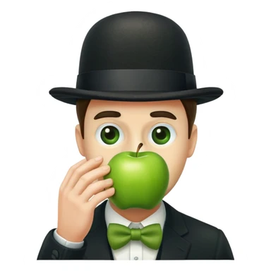 Magritte “the son of man”  sticker