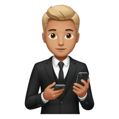 Earn money show by human with mobile.add reality stylish men sticker