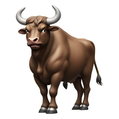 charging bull wallstreet sticker