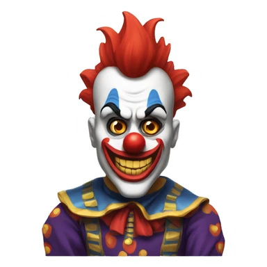 Payaso con cuernos de buey  sticker