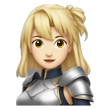 saber fate girl sticker