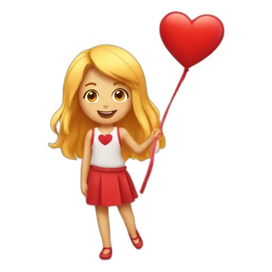 2 emojis coeurs rouges sticker