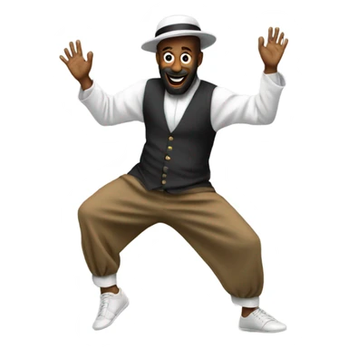 Rabbi break dancing sticker