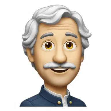 french caricature sticker