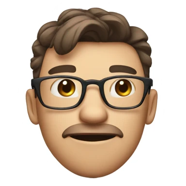 A person wearing glasses knocks on Instagram's door, opens it, looks at what's inside, and is ashamed of what he found by placing his hand over his eyes, then closes the door and leaves. sticker