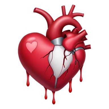 cœur qui saigner  sticker