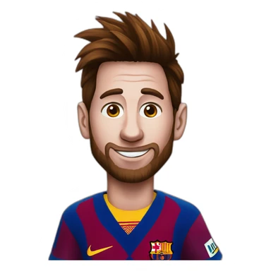 MESSI CON CARA DE PAYASO sticker