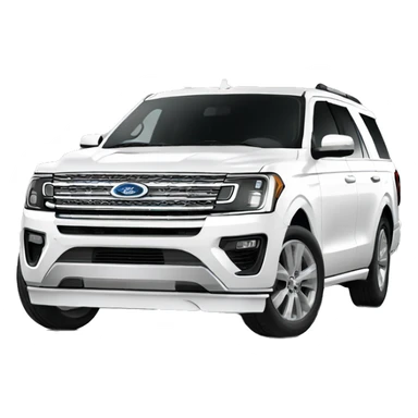 White ford expedition sticker