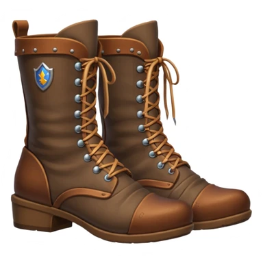 medievil boots, simple fantasy adveture boots, female sticker