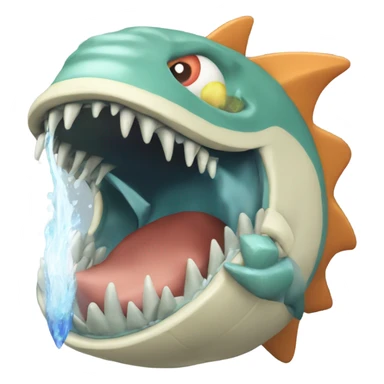 Gyrados eating a magikarp sticker