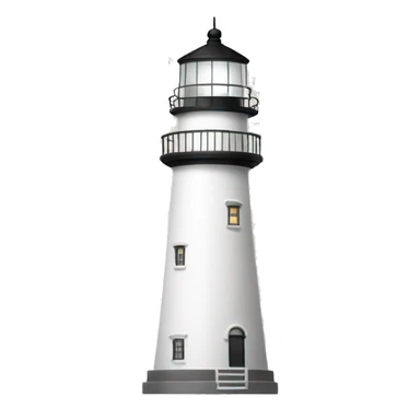 white lighthouse sticker