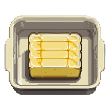 butter in a dish sticker