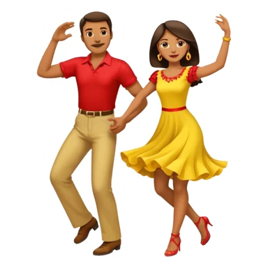 A couple dancing salsa sticker
