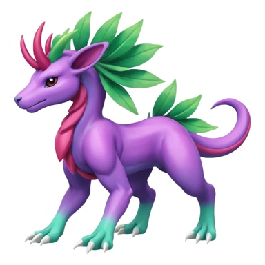 Suicune-Meganium-fusion (full body) sticker