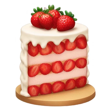 strawberry cake  sticker