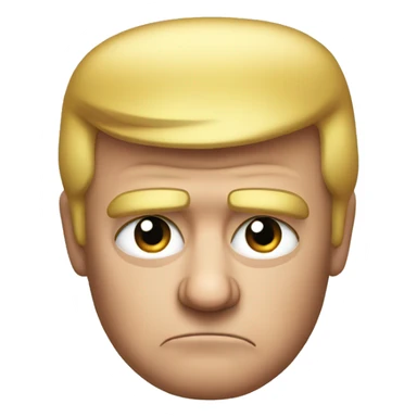 donald trump looking grumpy sticker