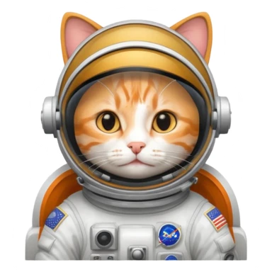cat Astronaut sticker
