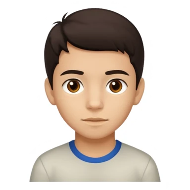 Erstelle mir eine Emoji von einem Jungen. Herkunft: Südamerika, Jung und Gutaussehend  sticker