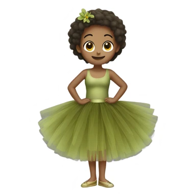 tutu olive  sticker