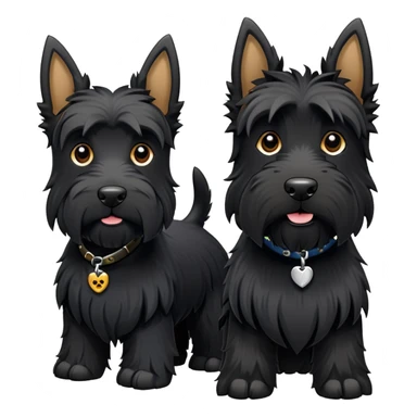 Two Scottish terriers sticker