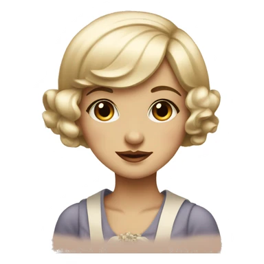 1920s girl sticker