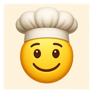 emoji with chef hat sticker