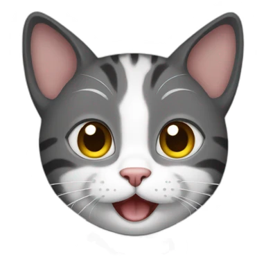 cat who say hello sticker