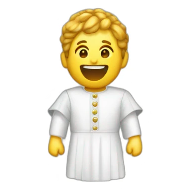 a button for radiant clothing fashion of the Biblical time sticker