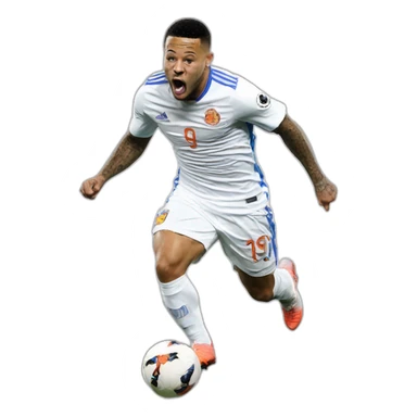 Memphis Depay Celebrating sticker