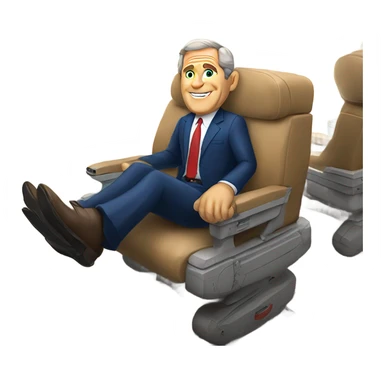 George W Bush riding an airplane sticker