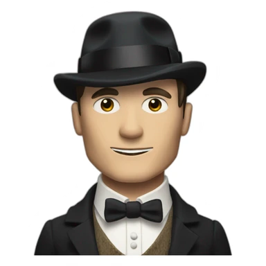 Tommy shelby peaky blinders drinking whisky sticker