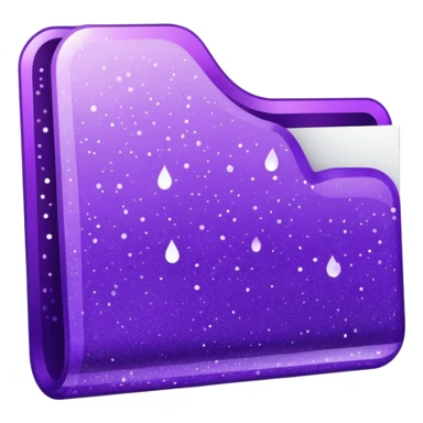glitter documento confirmed purple mark sticker